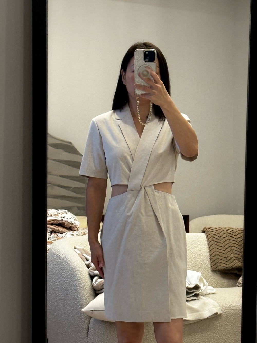 DKNY cutout suit-dress